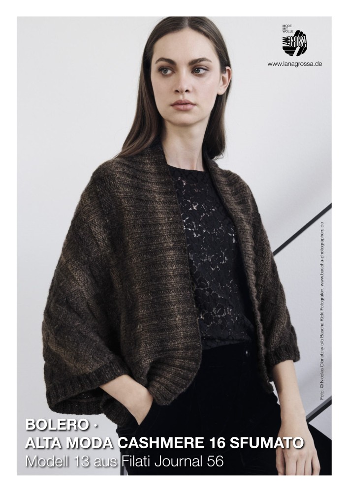 Bolero Alta Moda Cashmere 16 Sfumato