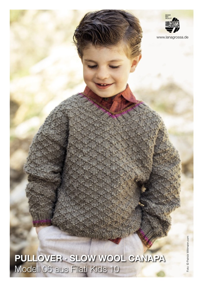 Pullover Slow Wool Canapa Kinderpullover