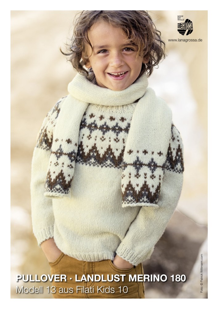 Pullover Landlust Merino 180 Modell 13 für Kinder