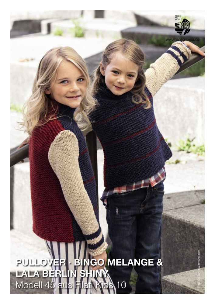 Pullover Bingo Melange & Lala Berlin Shiny für Kinder