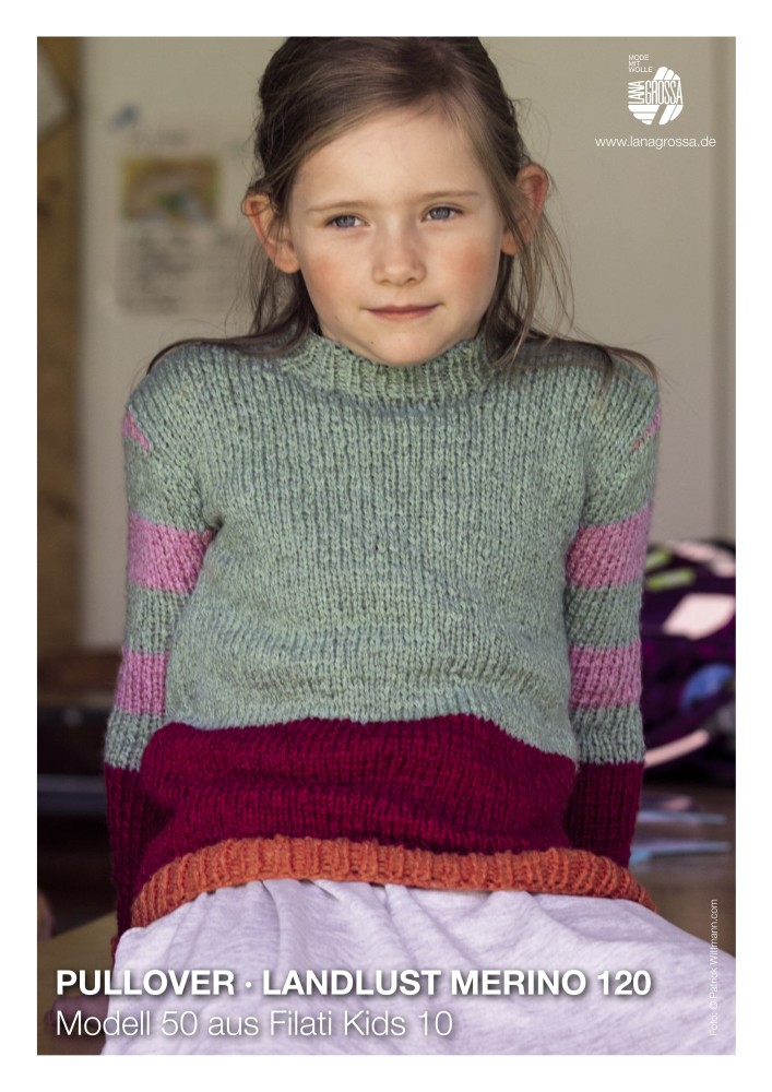 Pullover Landlust Merino 120 Modell 50 aus Filati Kids 10