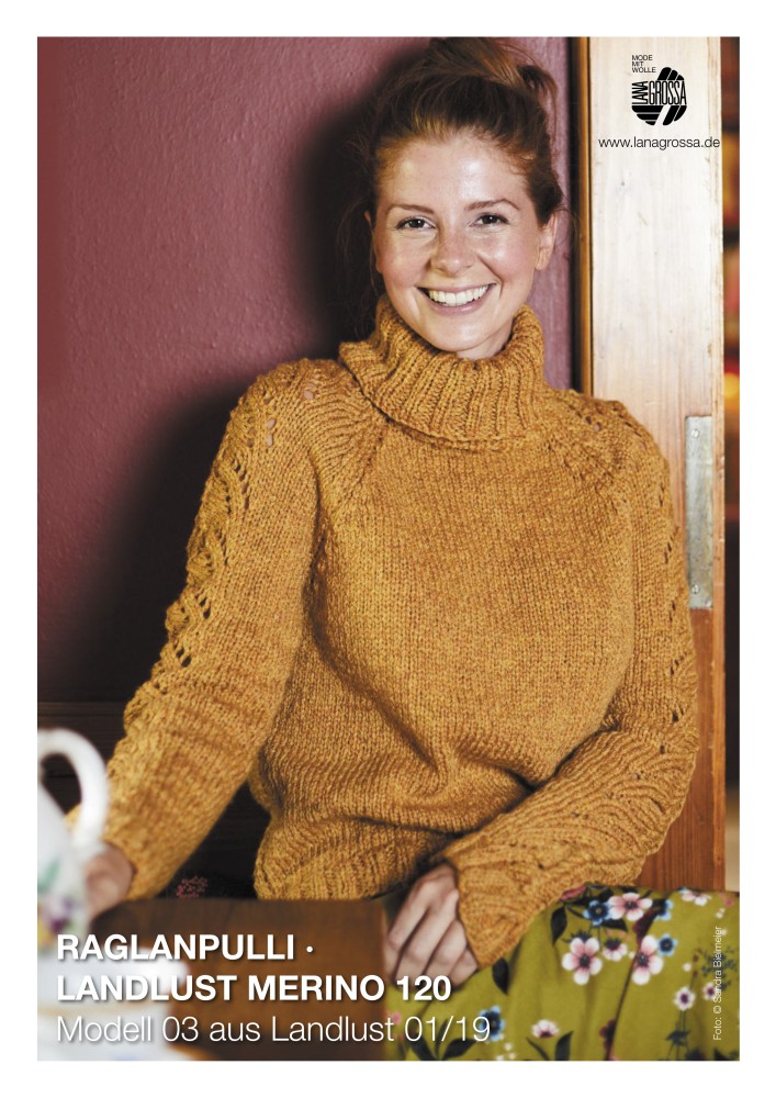 Raglanpullover Landlust Merino 120