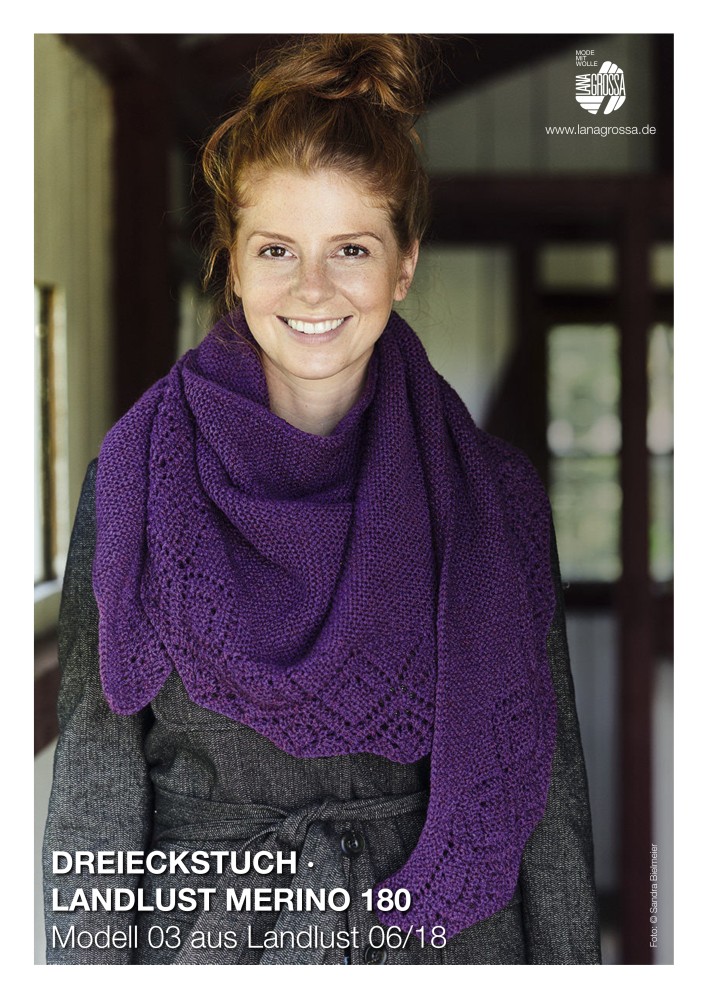 Dreieckstuch Landlust Merino 180