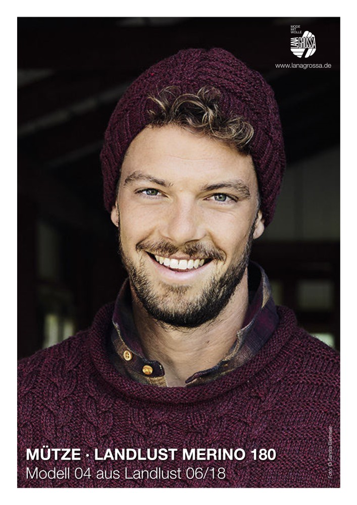 Mütze Landlust Merino 180