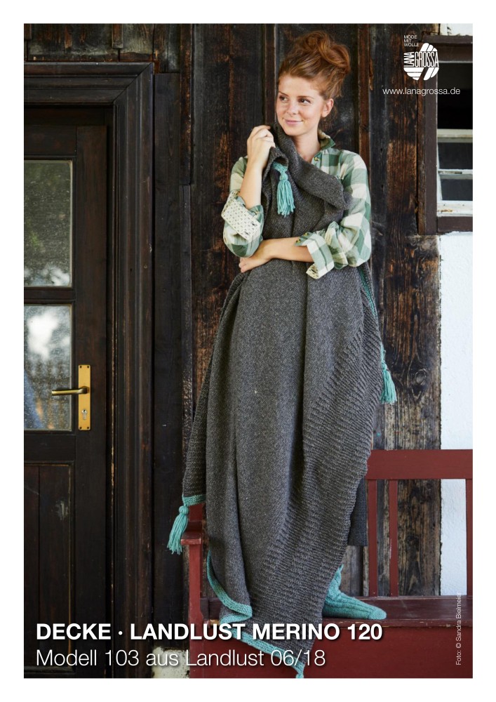 Decke Landlust Merino 120