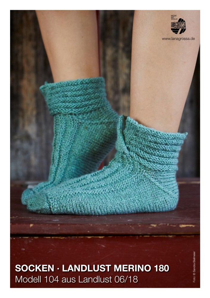 Socken Landlust Merino 180 Modell 104