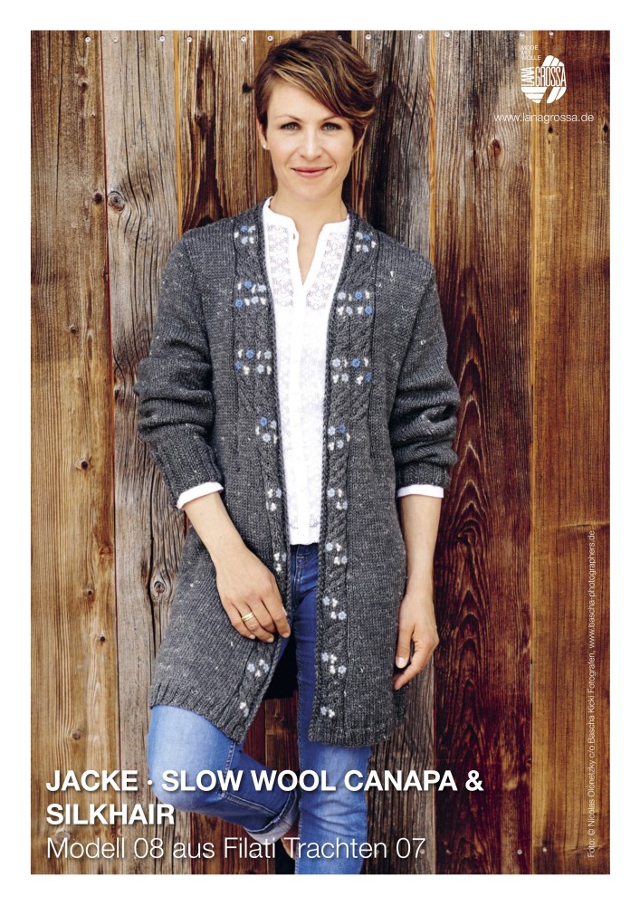 Jacke Slow Wool Canapa & Silkhair
