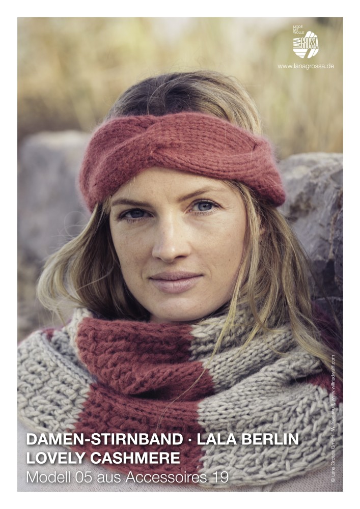 Damen-Stirnband Lala Berlin Lovely Cashmere
