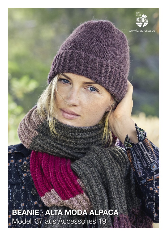 Beanie Alta Moda Alpaca