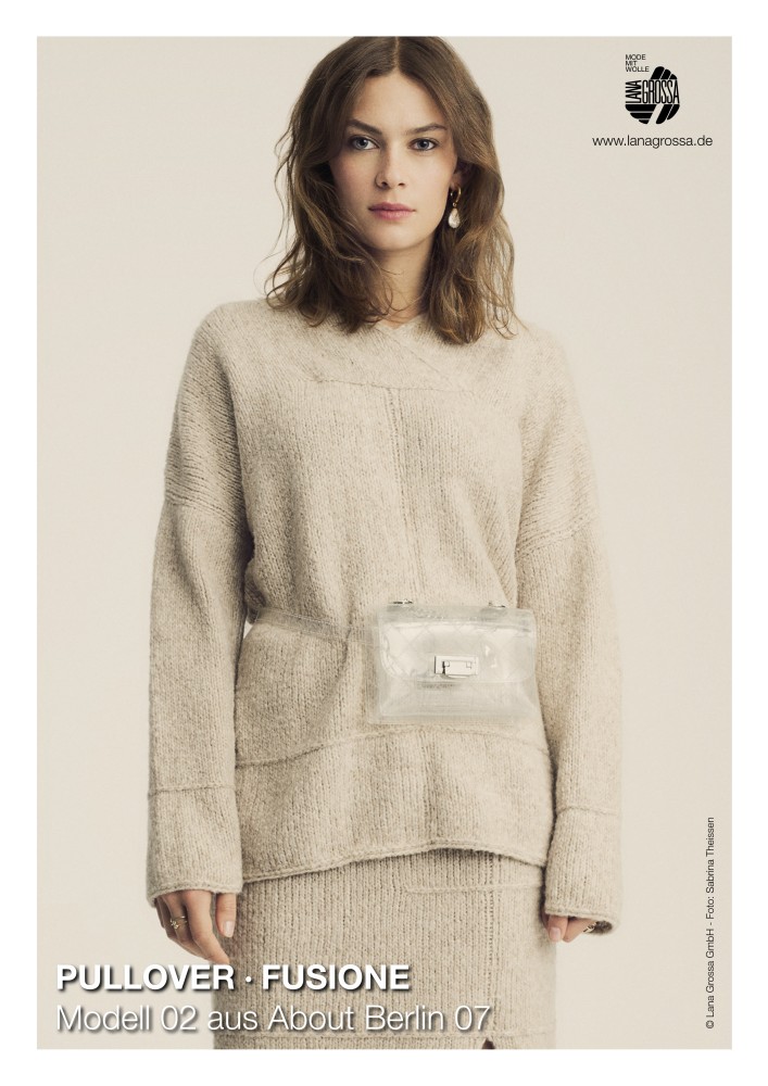 Pullover Fusione mit Schalkragen
