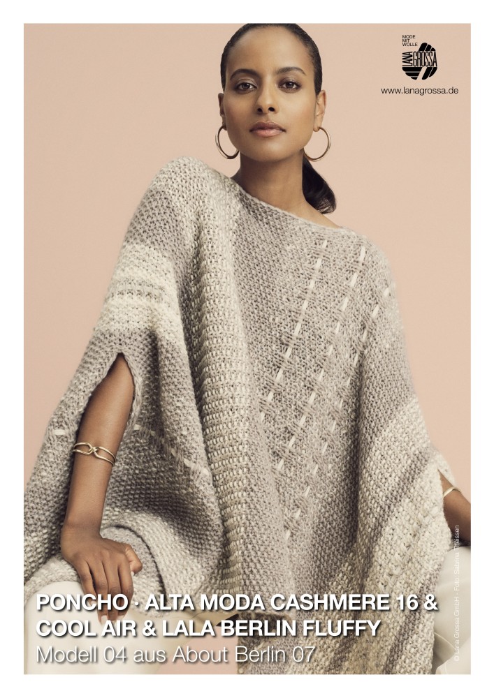 Poncho Alta Moda Cashmere 16 & Cool Air & Lala Berlin Fluffy