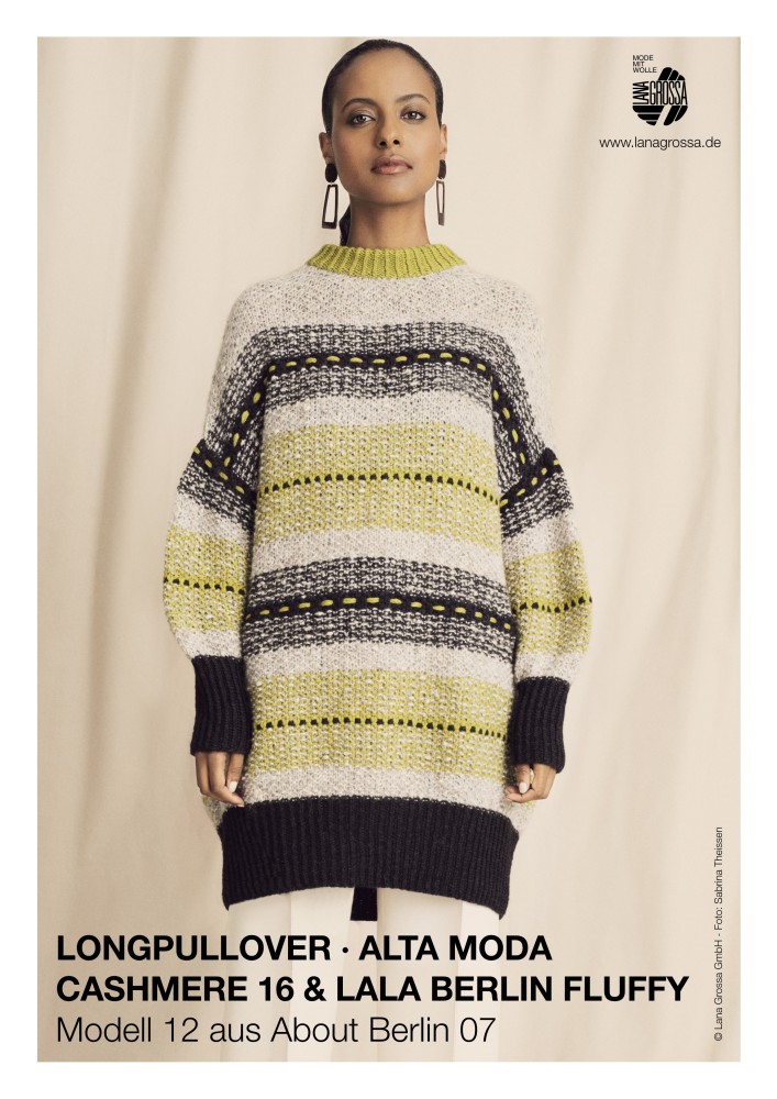 Longpullover Alta Moda Cashmere 16 & Lala Berlin Fluffy