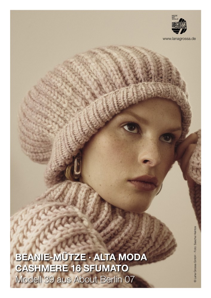 Beanie-Mütze Alta Moda Cashmere 16 Sfumato