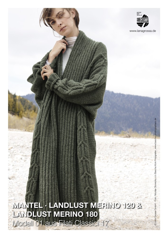 Mantel Modell 01 aus Filati Classici 17 in Landlust Merino 120 & 180
