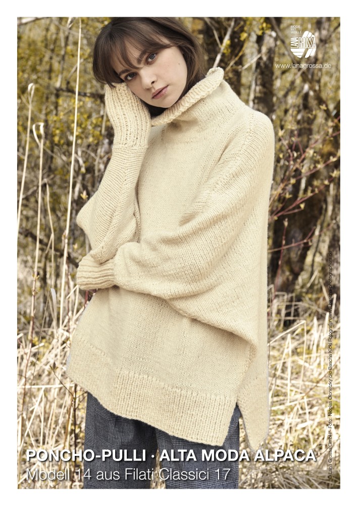 Poncho-Pulli Alta Moda Alpaca