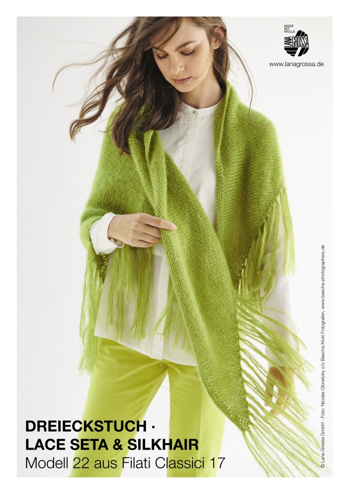Dreieckstuch Lace Seta & Silkhair