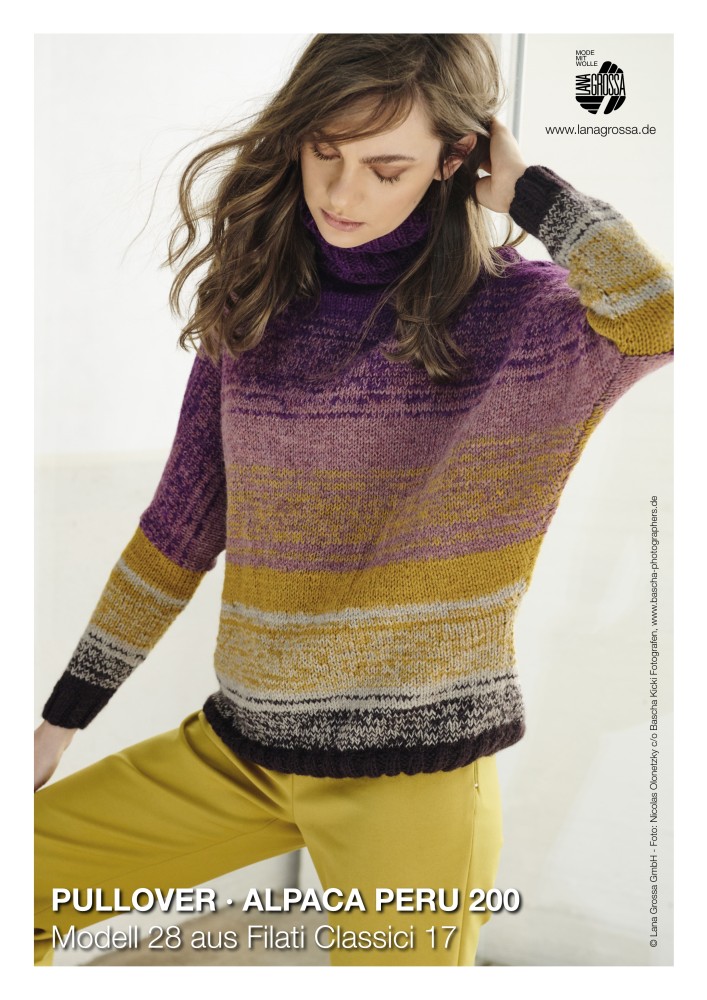 Pullover Alpaca Peru 200 Modell 28 aus Filati Classici 17