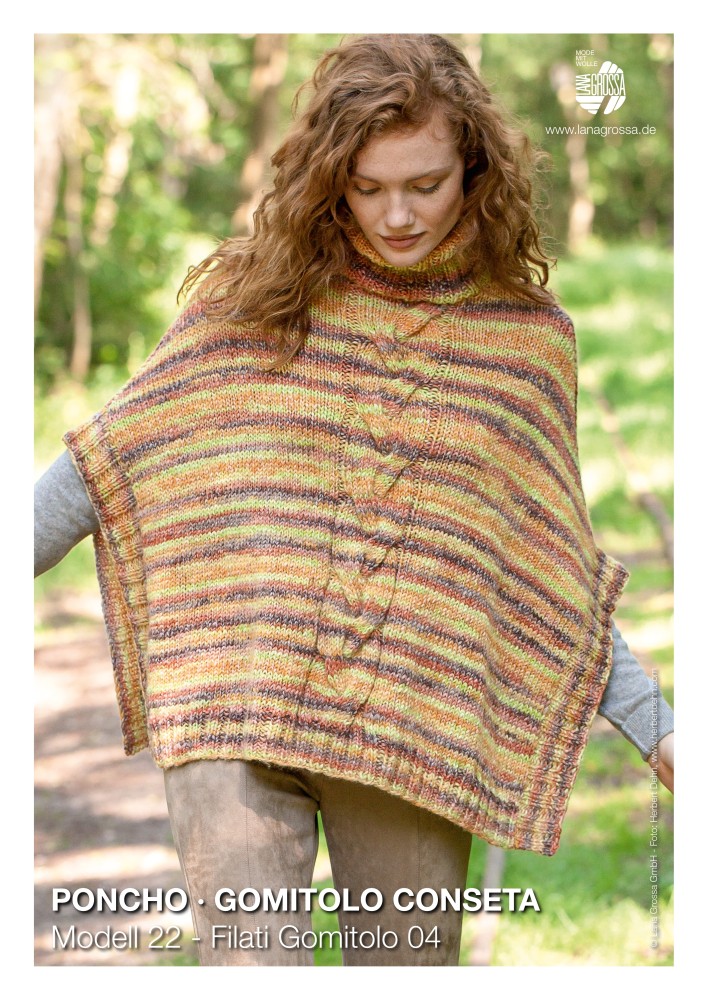 Poncho Gomitolo Conseta Modell 22