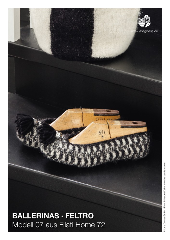 Gefilzte Ballerinas