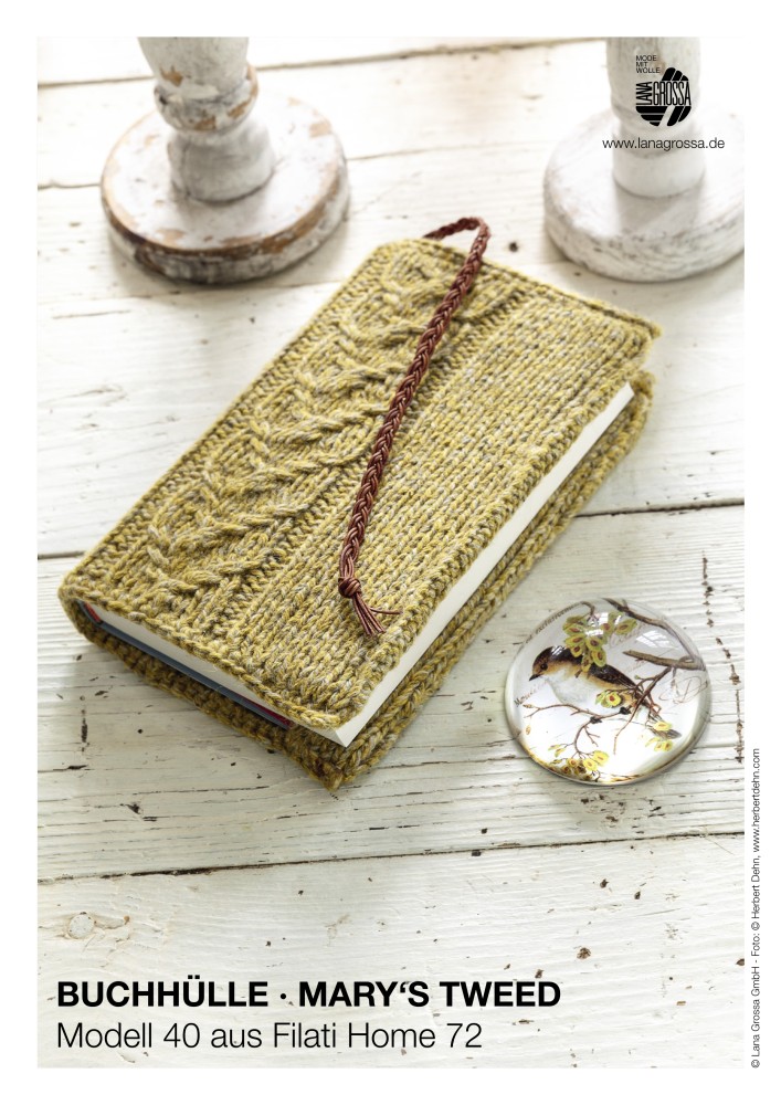 Buchhülle Mary's Tweed