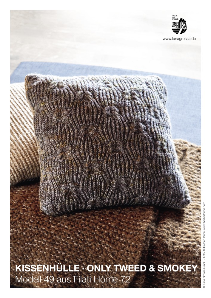 Kissenhülle Only Tweed & Smokey