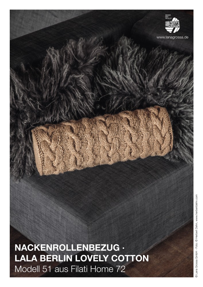 Nackenrollenbezug aus Lala Berlin Lovely Cotton