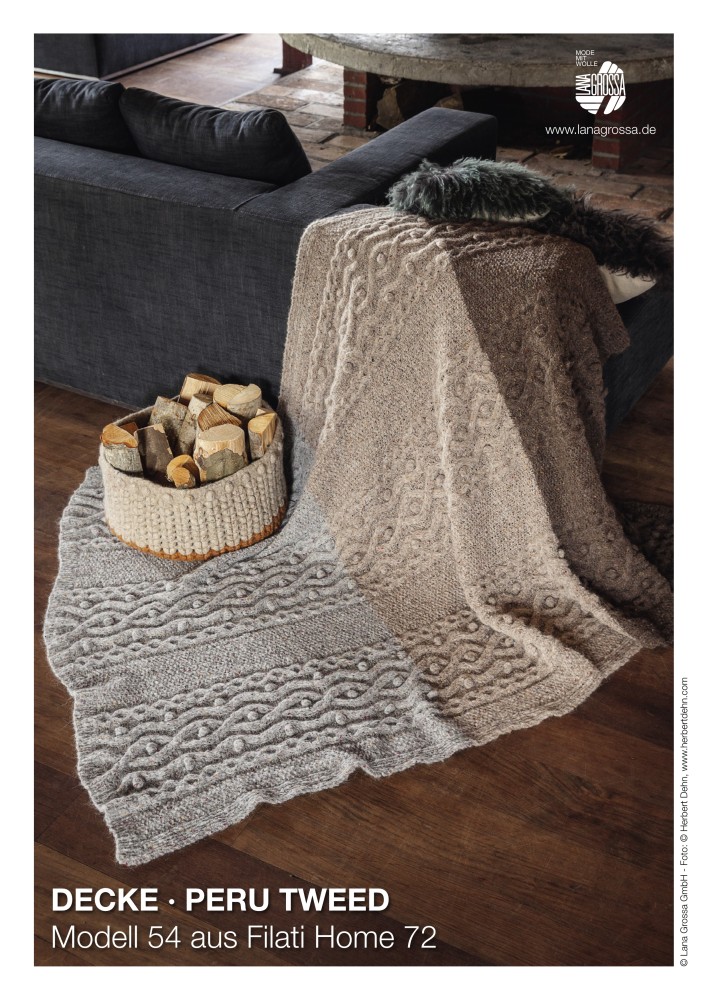 Decke Peru Tweed Modell 54