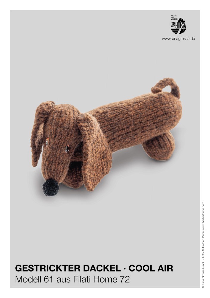 Gestrickter Dackel - Cool Air
