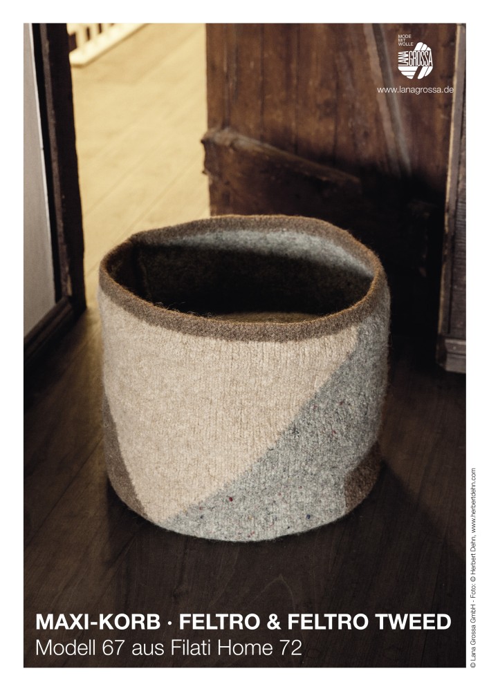 Maxi-Korb aus Feltro & Feltro Tweed