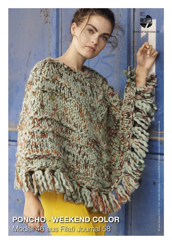 Poncho Weekend Color