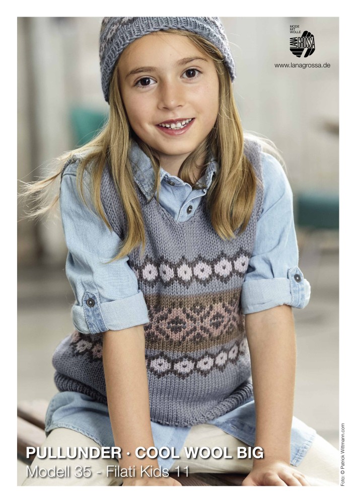 Pullunder Cool Wool Big Modell 35 - Filati Kids 11