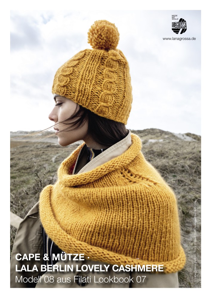Cape und Mütze aus Lala Berlin Lovely Cashmere