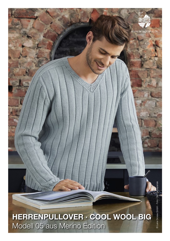 Herrenpullover Cool Wool Big Modell 05 aus Merino Edition