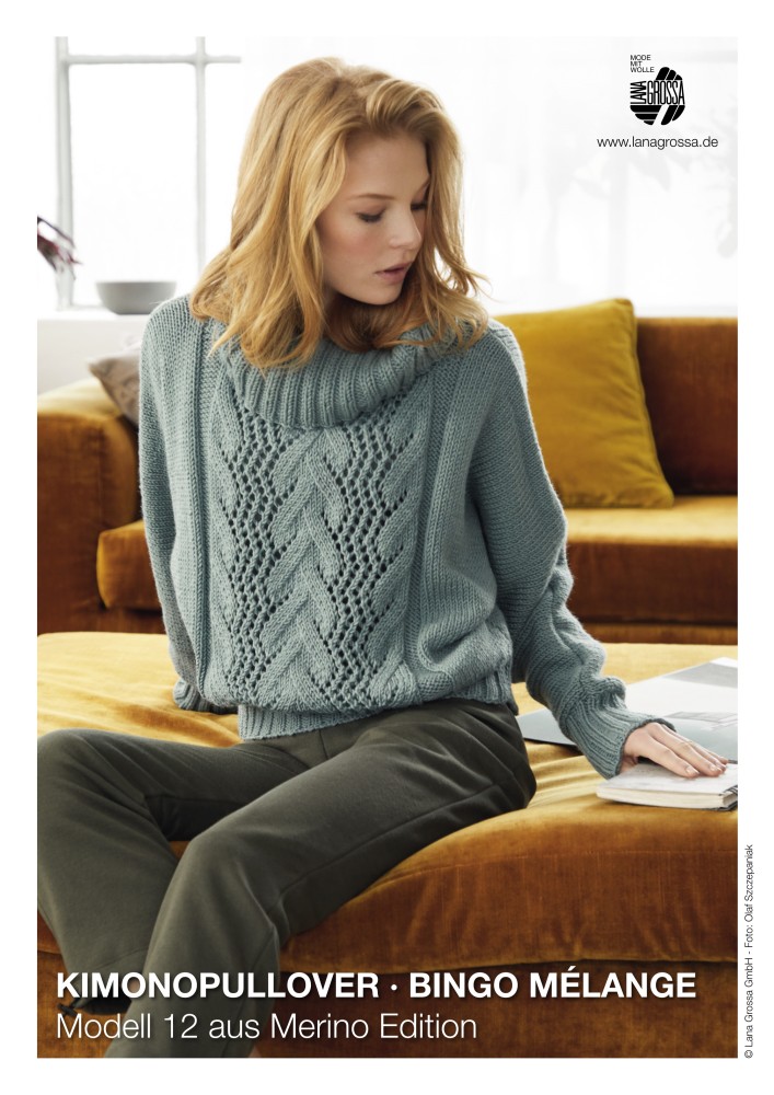 Kimono-Pullover Bingo Mélange