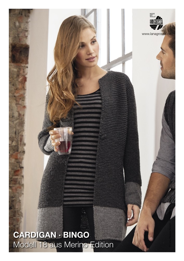 Cardigan Bingo aus Merino Edition