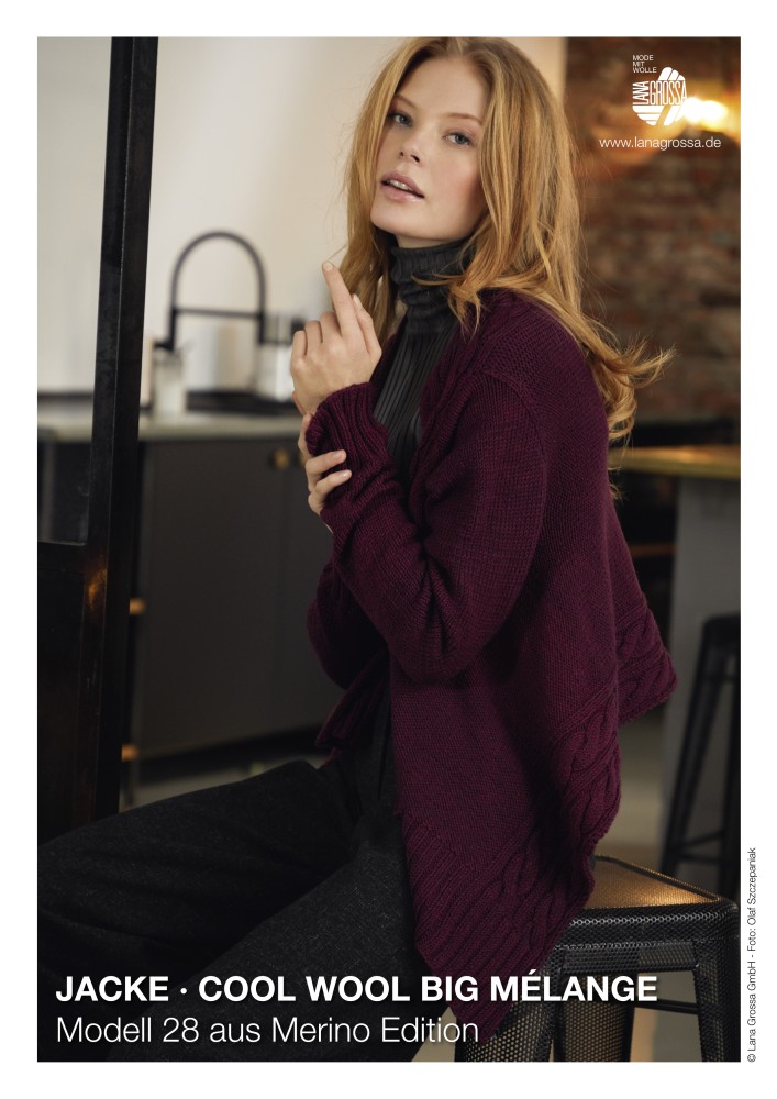 Jacke Modell 28 aus Merino Edition