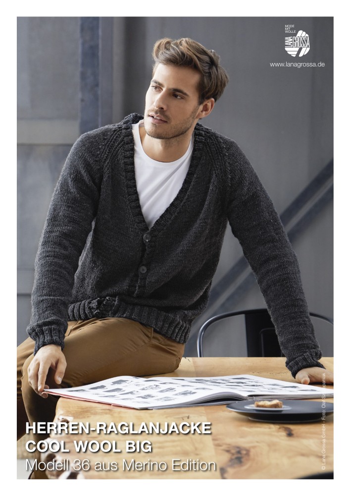 Herren-Raglanjacke Cool Wool Big