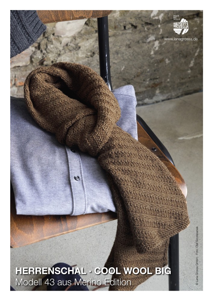 Herrenschal Cool Wool Big aus Merino Edition