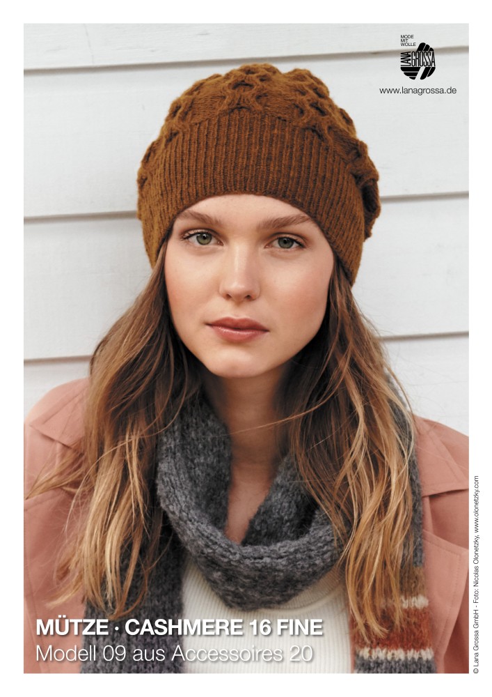 Mütze Cashmere 16 Fine Modell 09