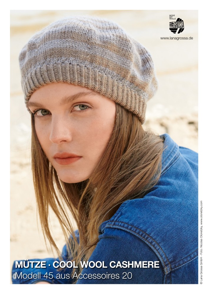 Mütze Cool Wool Cashmere Modell 45