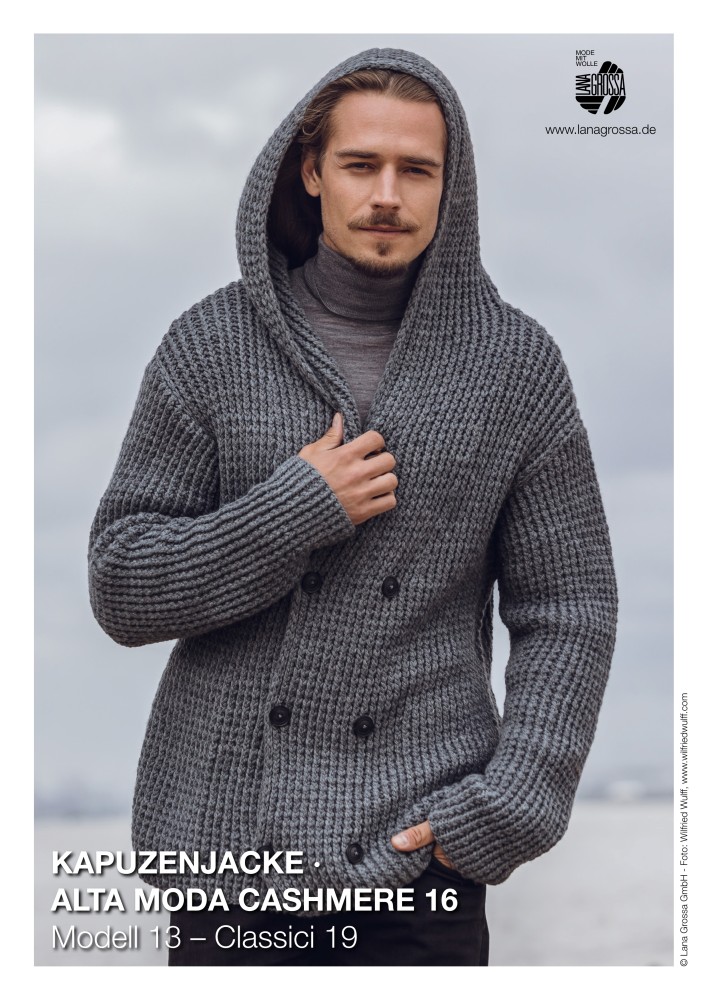 Kapuzenjacke aus Alta Moda Cashmere 16