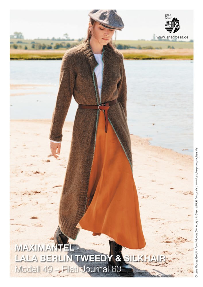 Maximantel aus Lala Berlin Tweedy & Silkhair