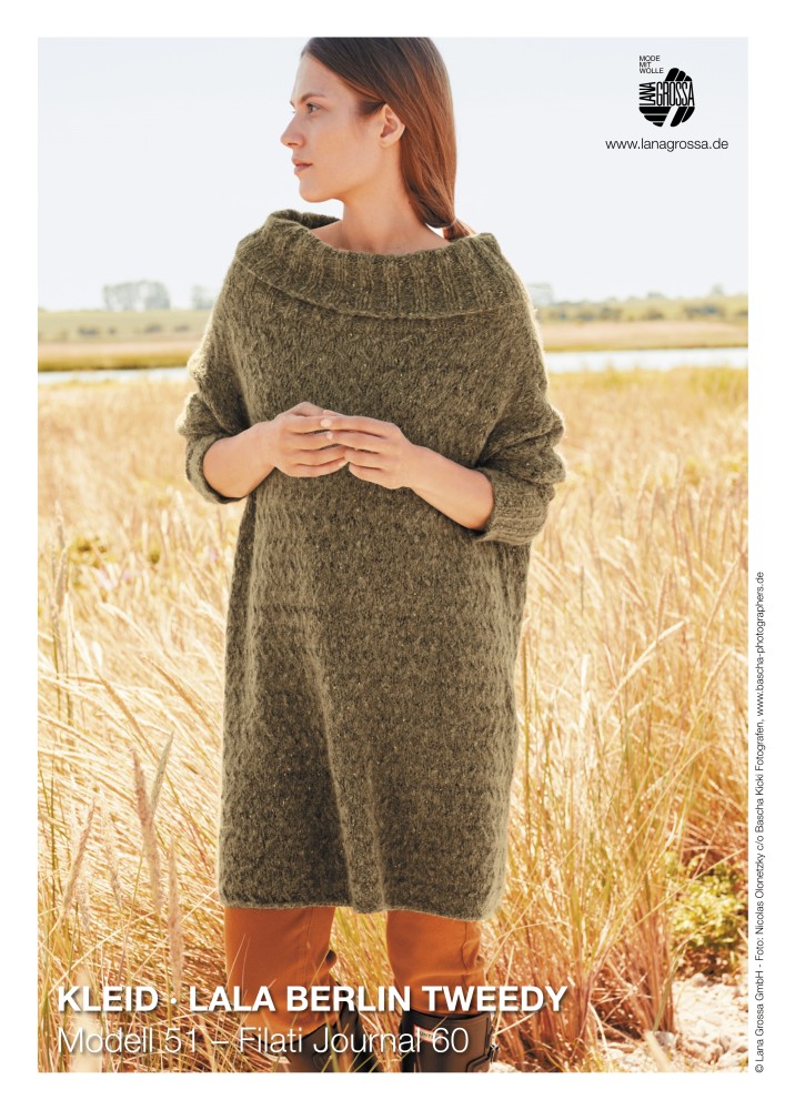 Kleid Lala Berlin Tweedy im Hebemaschenmuster