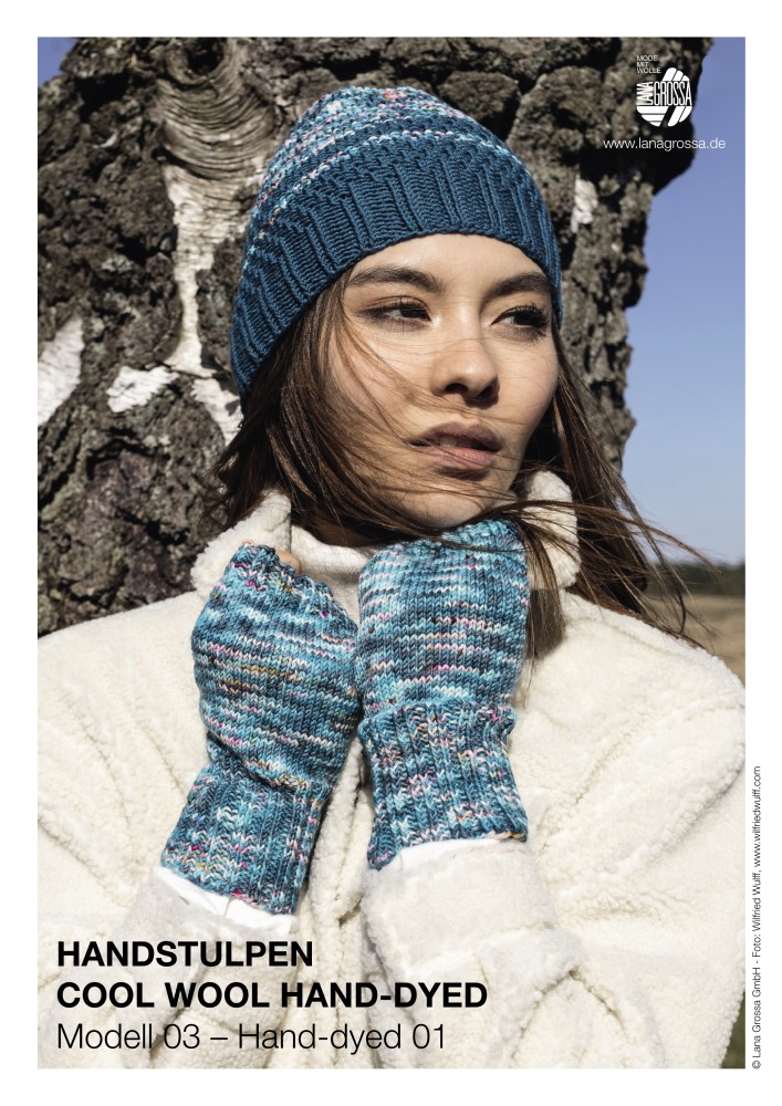 Handstulpen Cool Wool Hand-Dyed Modell 03 – Hand-dyed 01