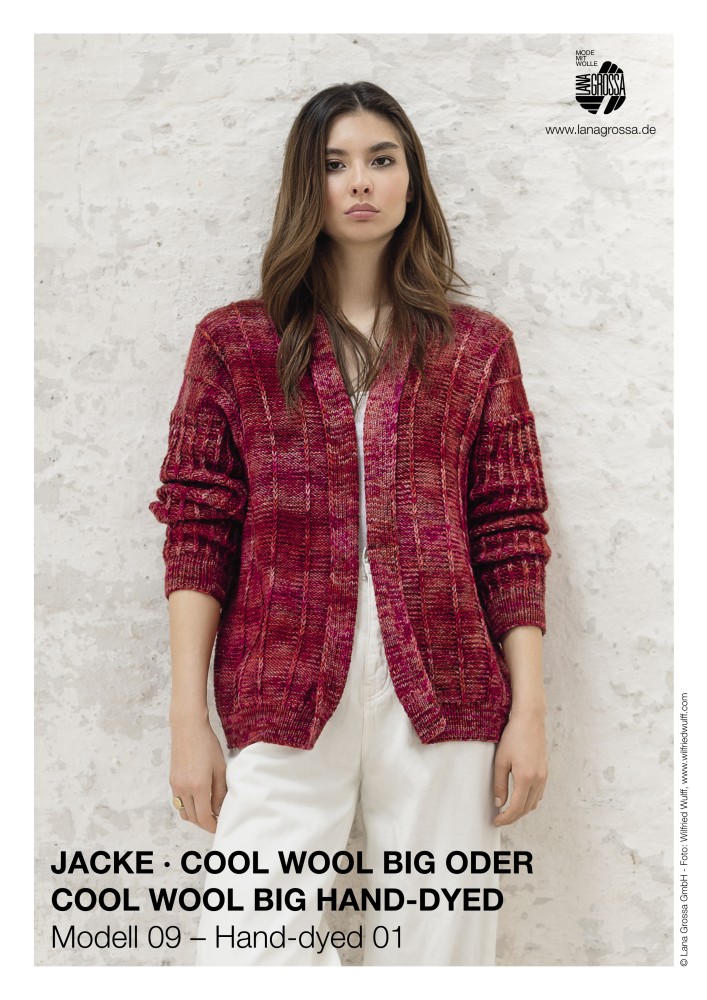 Jacke Cool Wool Big oder Cool Wool Big Hand-Dyed Modell 09 – Hand-dyed 01