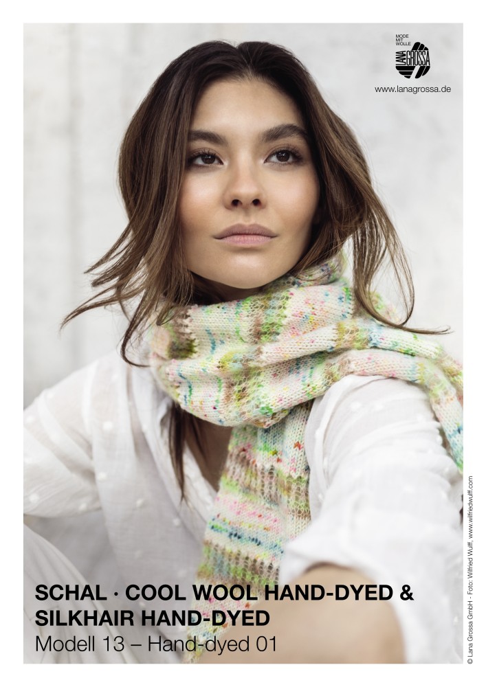 Schal Cool Wool Hand-dyed & Silkhair Hand-dyed