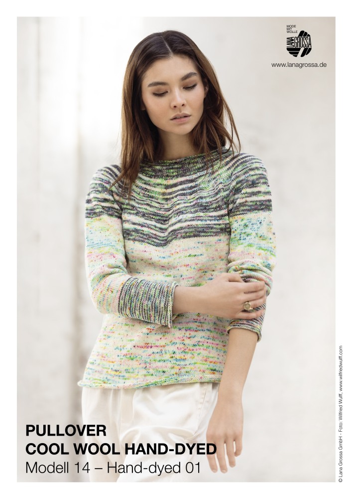 Pullover Cool Wool Hand-Dyed Modell 14 – Hand-dyed 01