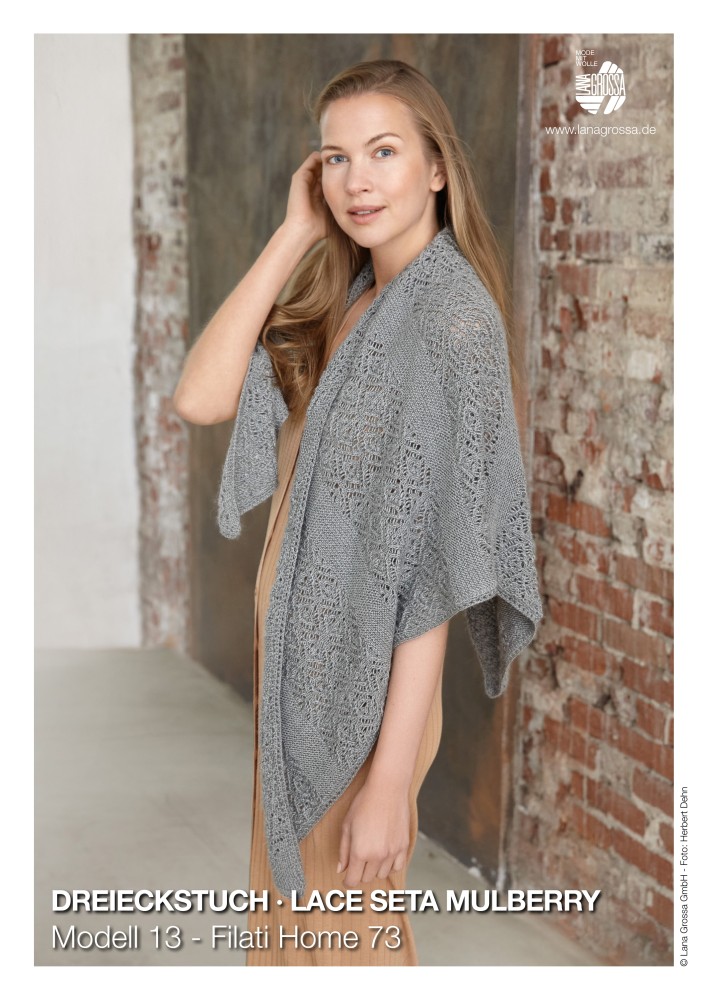 Dreieckstuch Lace Seta Mulberry