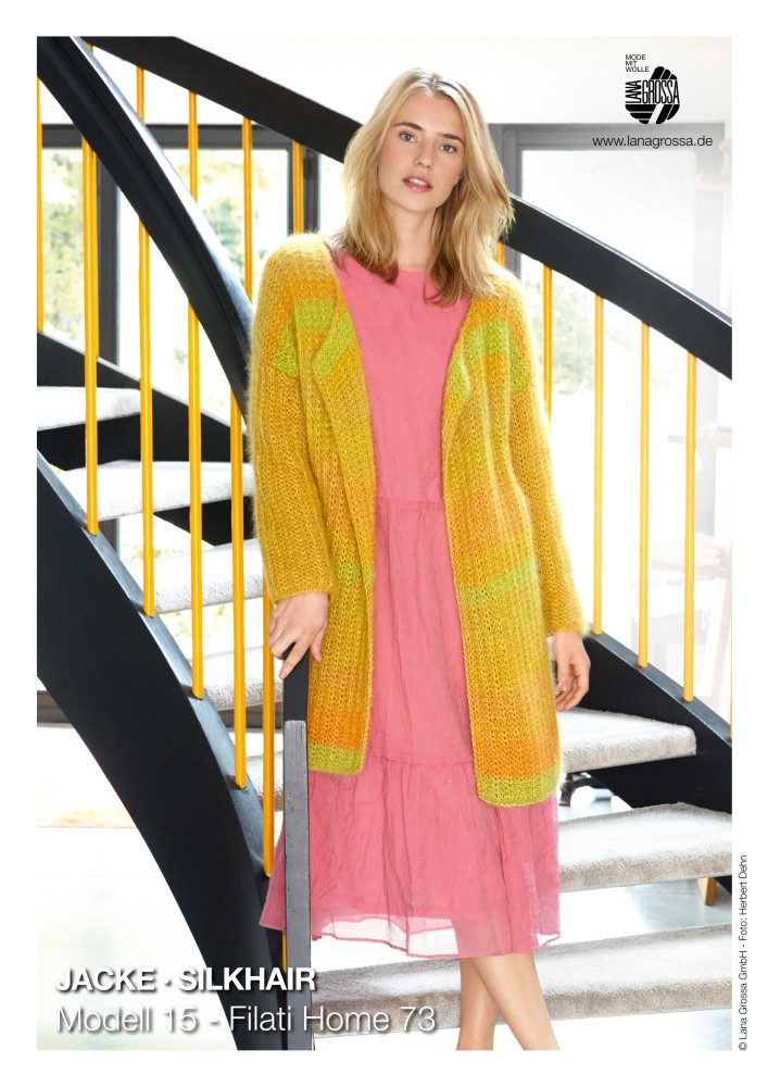 Jacke mit Rippenstrukturmuster
