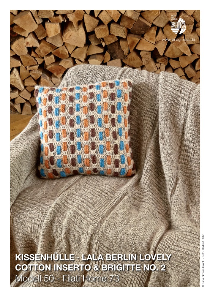 Kissenhülle Lala Berlin Lovely Cotton Inserto & Brigitte No. 2